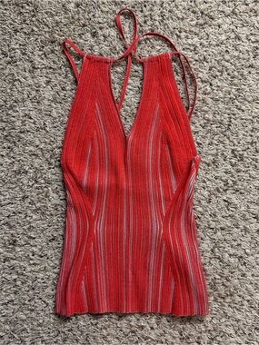 Paris Georgia Criss Cross Tank Top